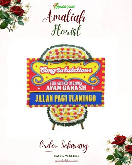 Sewa Papan Bunga Musaik