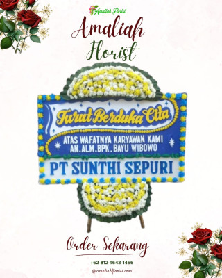 Papan Bunga Duka di Musaik